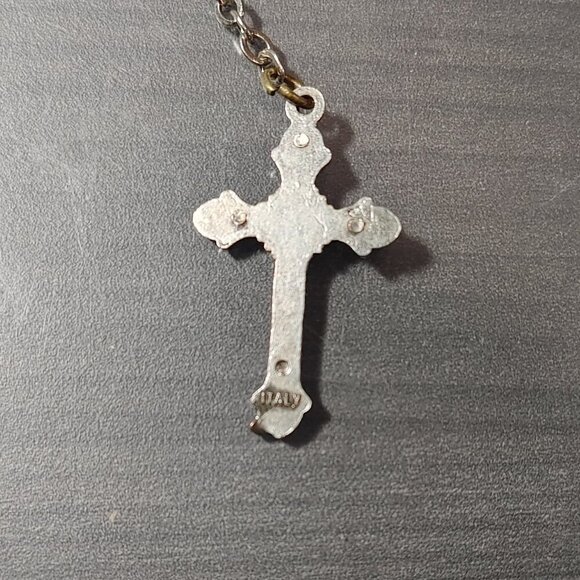 Bracelet Rosary with Silver Beads and Silver Cross - Picture 4 of 4